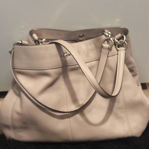 Nude/tan Coach shoulder bag